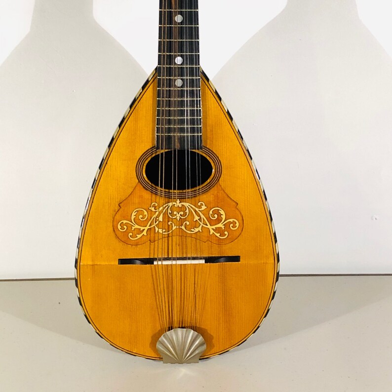 Antique Mandolin Round BowlBack 8 String Antique Early 1900s Etsy