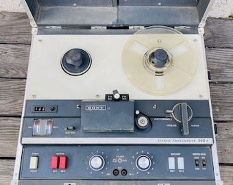 Vintage Sony Tapecorder TC-500A Reel-to-reel Recorder With