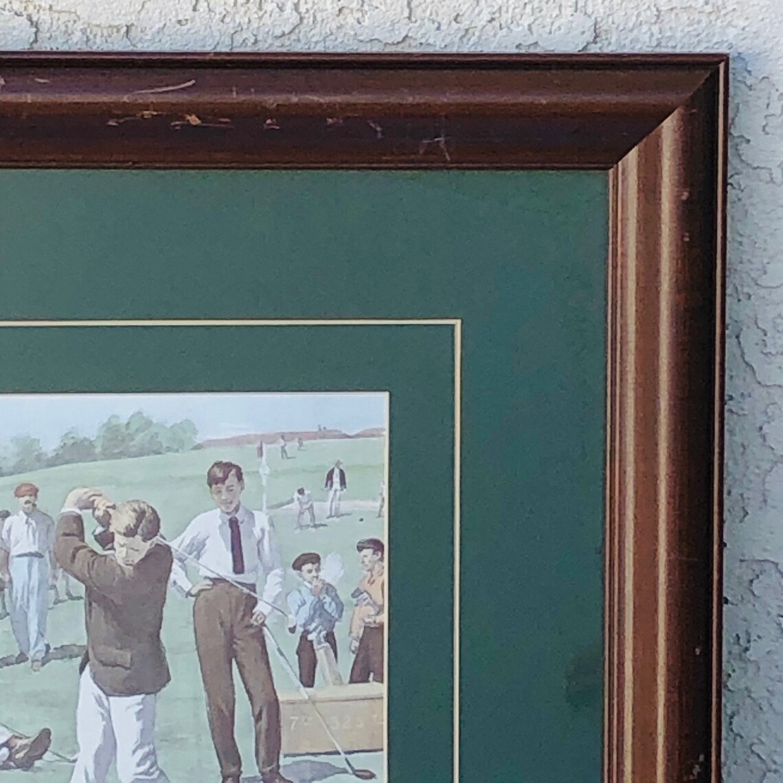 Vintage Framed Golf Art Print Vintage Framed Picture Print Etsy