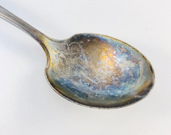 Early 1900s Oneida Grosvenor Silverplate Sugar Spoon #0010JW