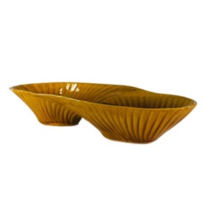 Vintage Mid Century Modern Condiments Nut Candy Dish Bowl Serving Divider Dish, MCM Retro Drip Glaze Kitchen Decor, Gift For Her, #0006GEM