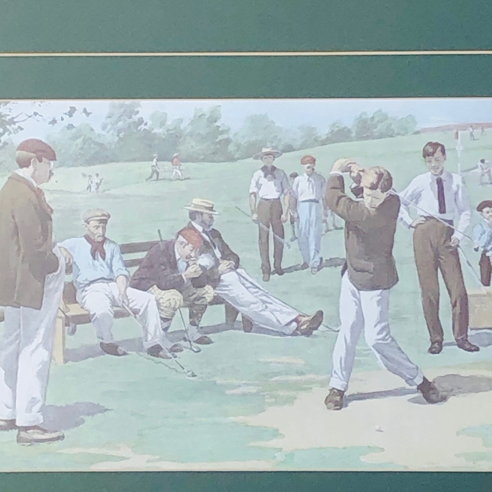 Vintage Framed Golf Art Print Vintage Framed Picture Print Etsy