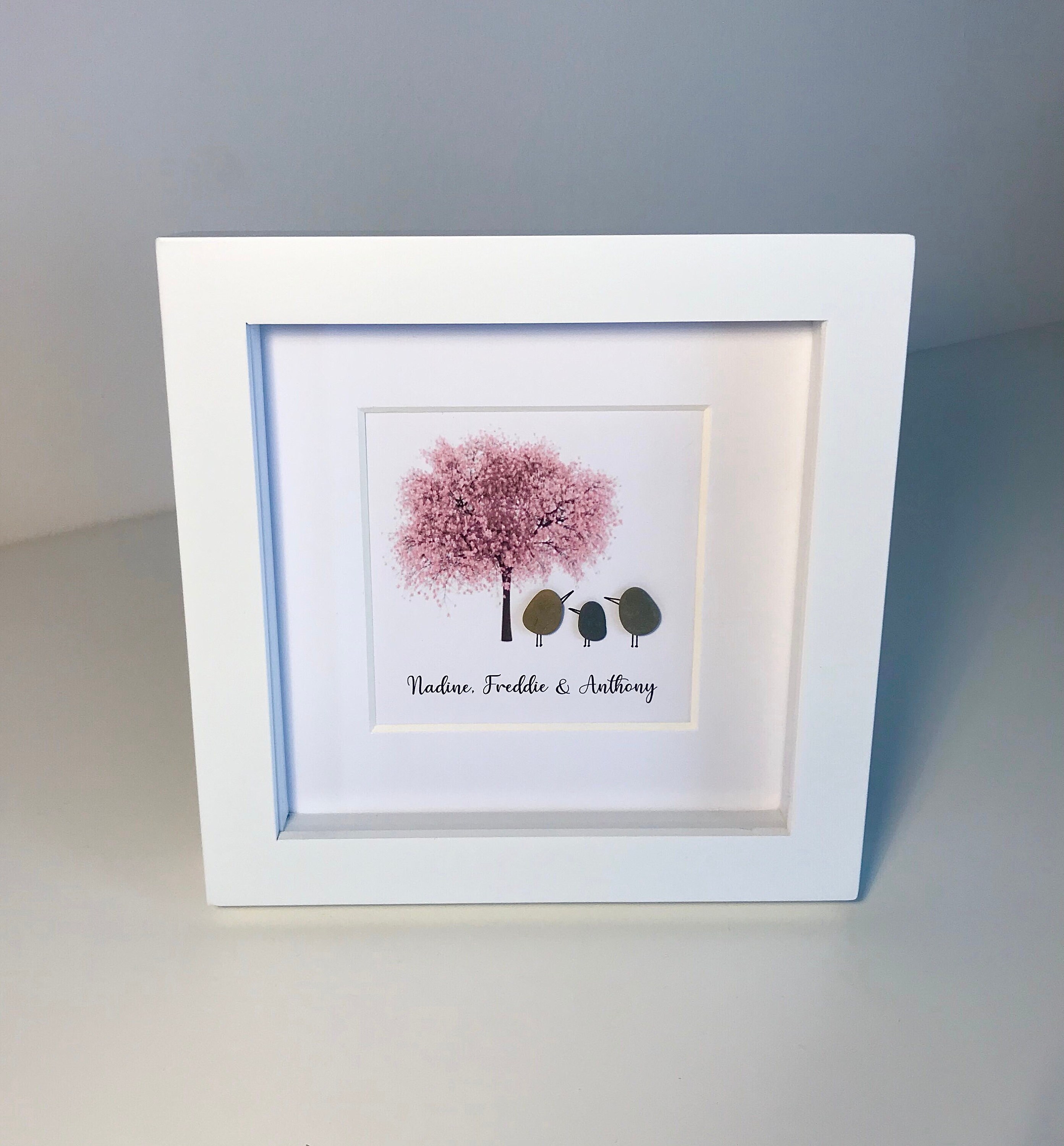 Handmade Pebble Art Personalised Picture Frame Made In Etsy