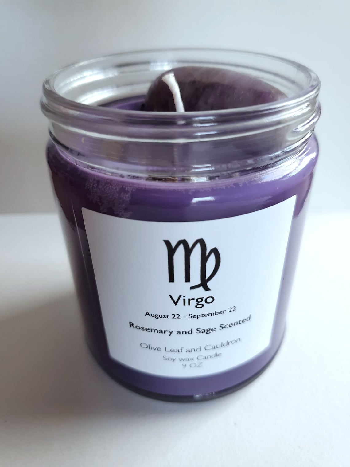Virgo Candle Zodiac Candles Witchcraft Supply Intention Etsy