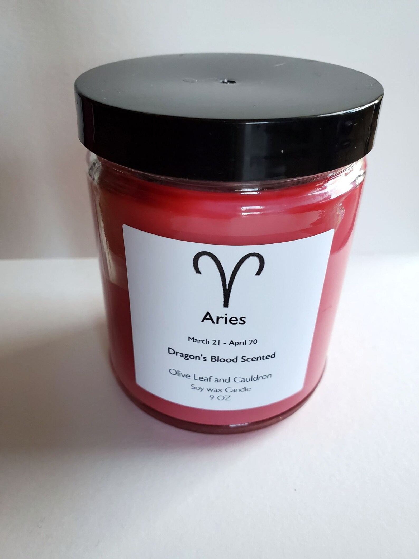 Aries Candle Zodiac Candles Witchcraft Supply Intention Etsy