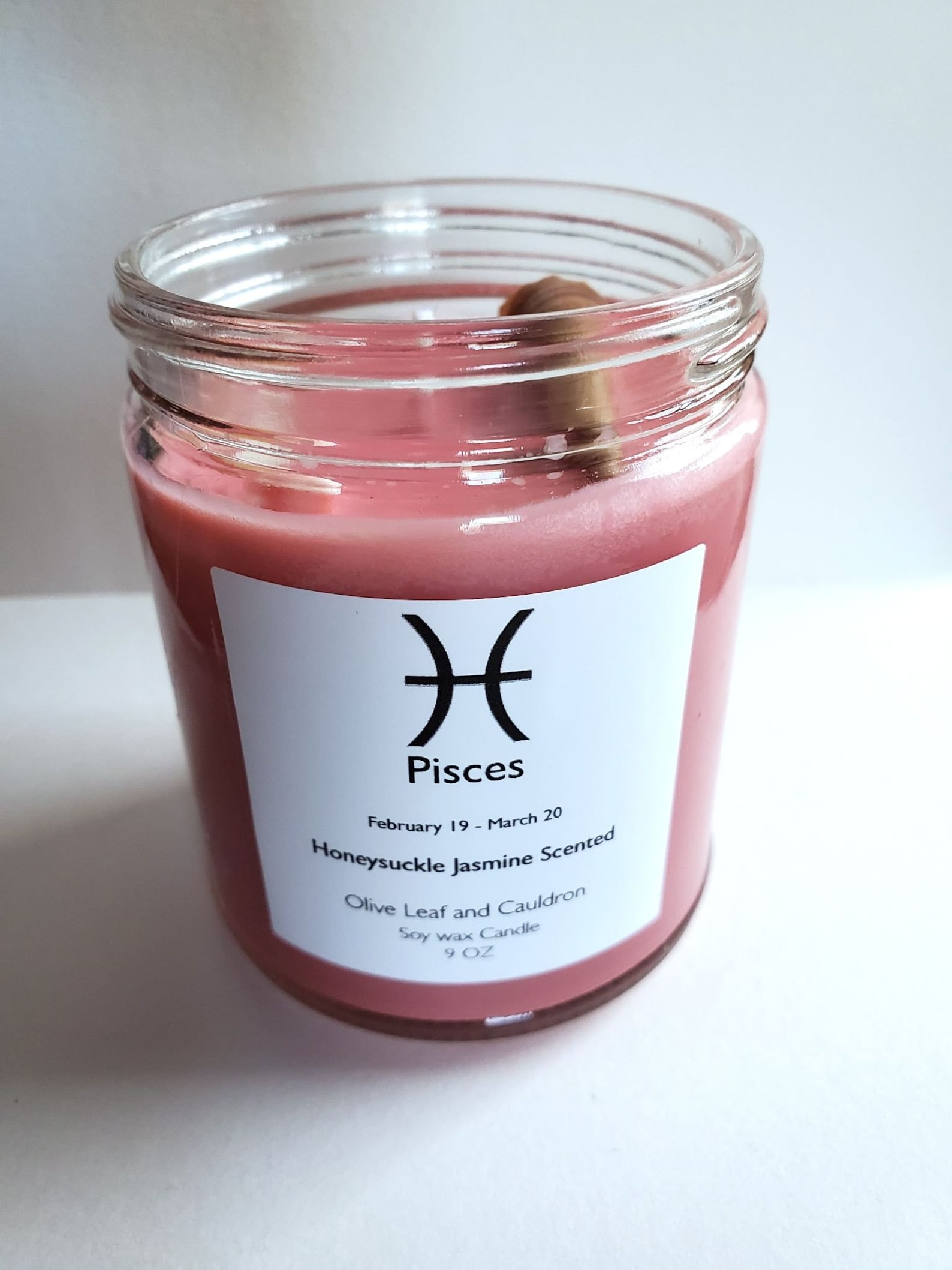 Pisces Candle Boho Candle Pisces Gift Spring Candle Etsy