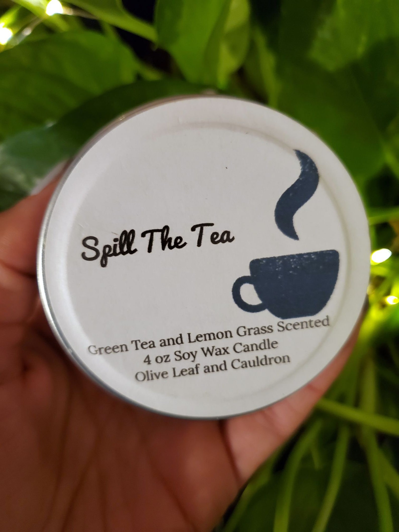 Spill The Tea Candle Gift For Best Friend Funny Candle Etsy