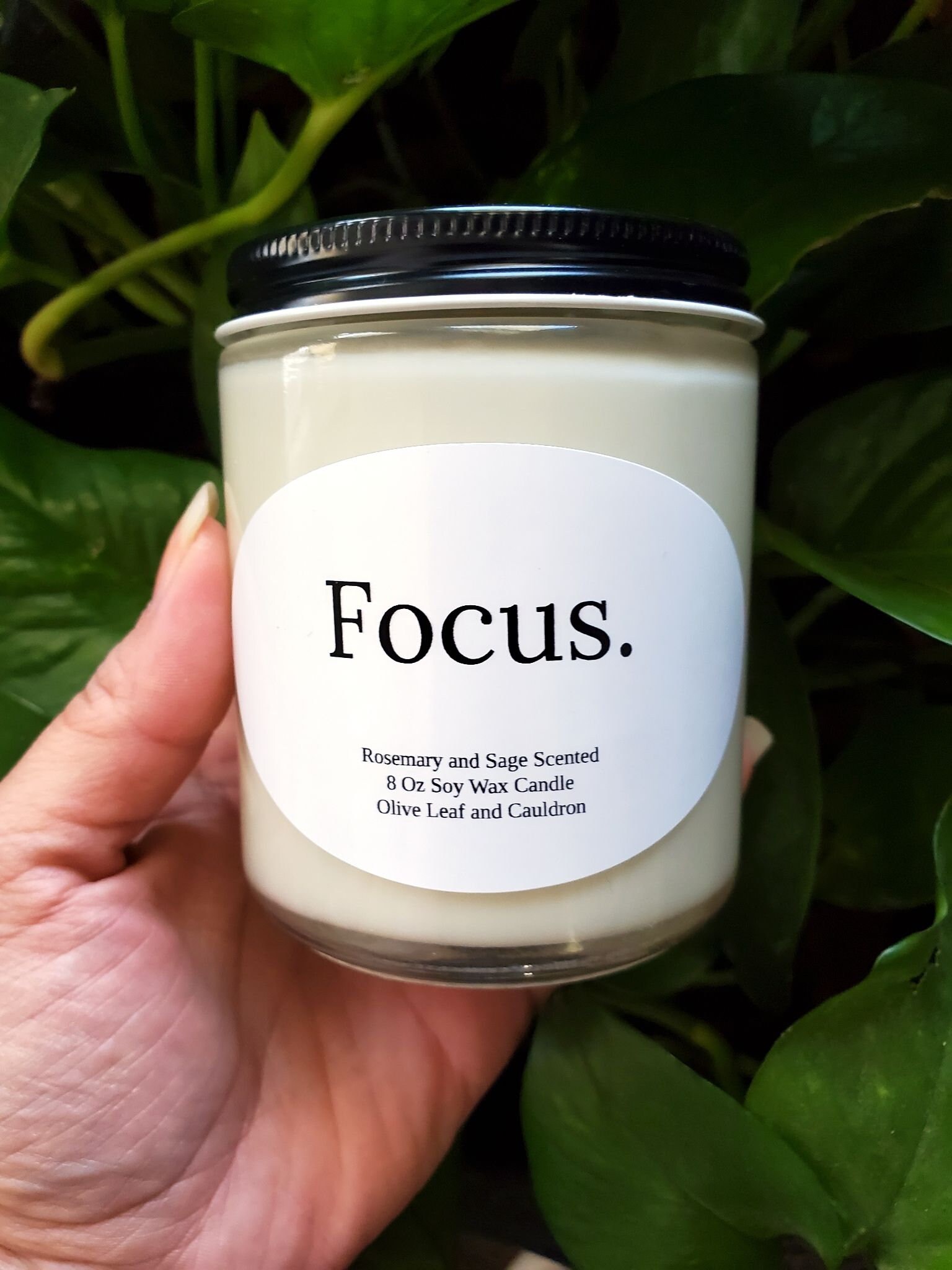 Focus candle 8 Oz Meditation Candle Intention Candle Etsy