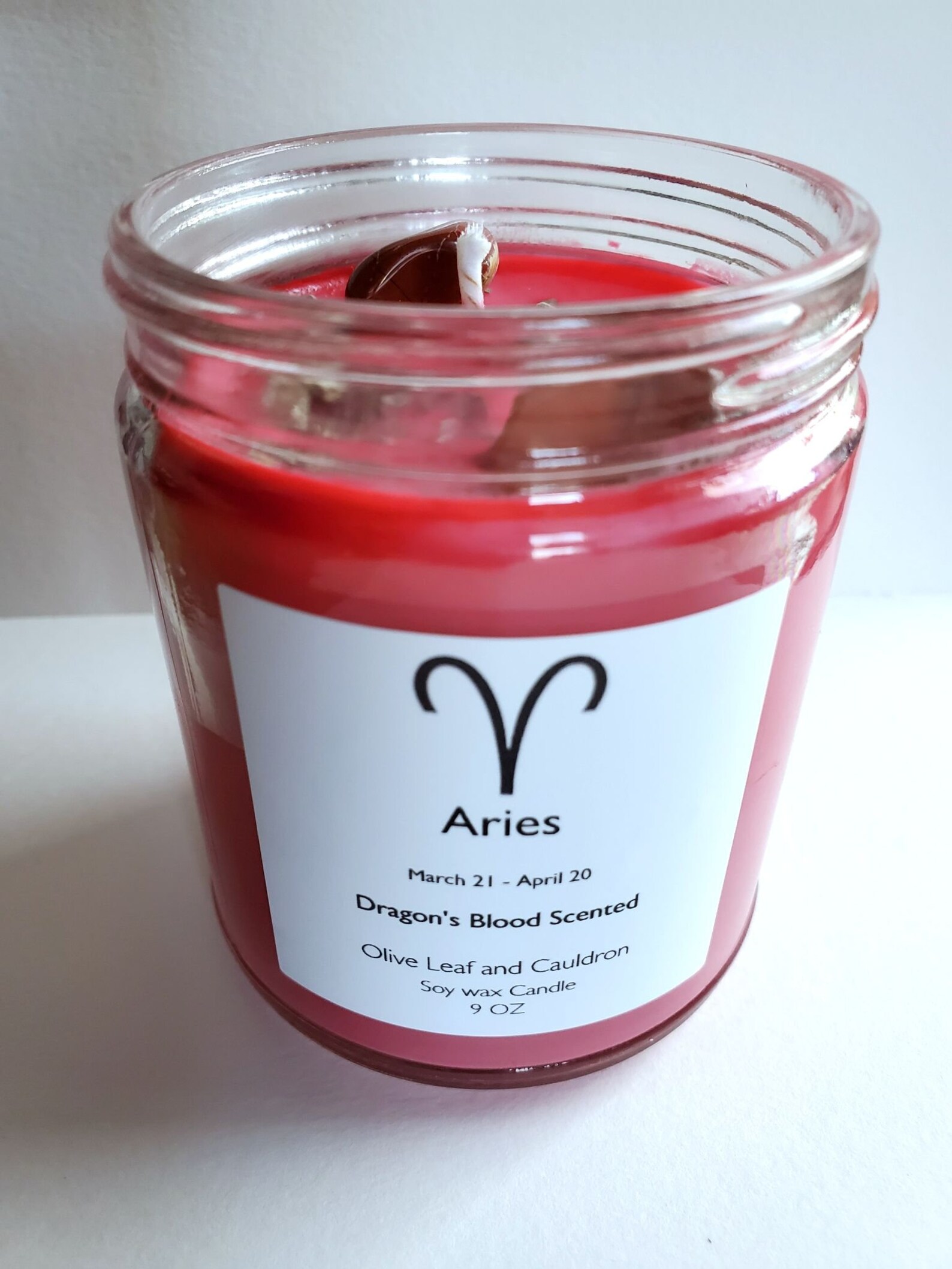 Aries Candle Zodiac Candles Witchcraft Supply Intention Etsy