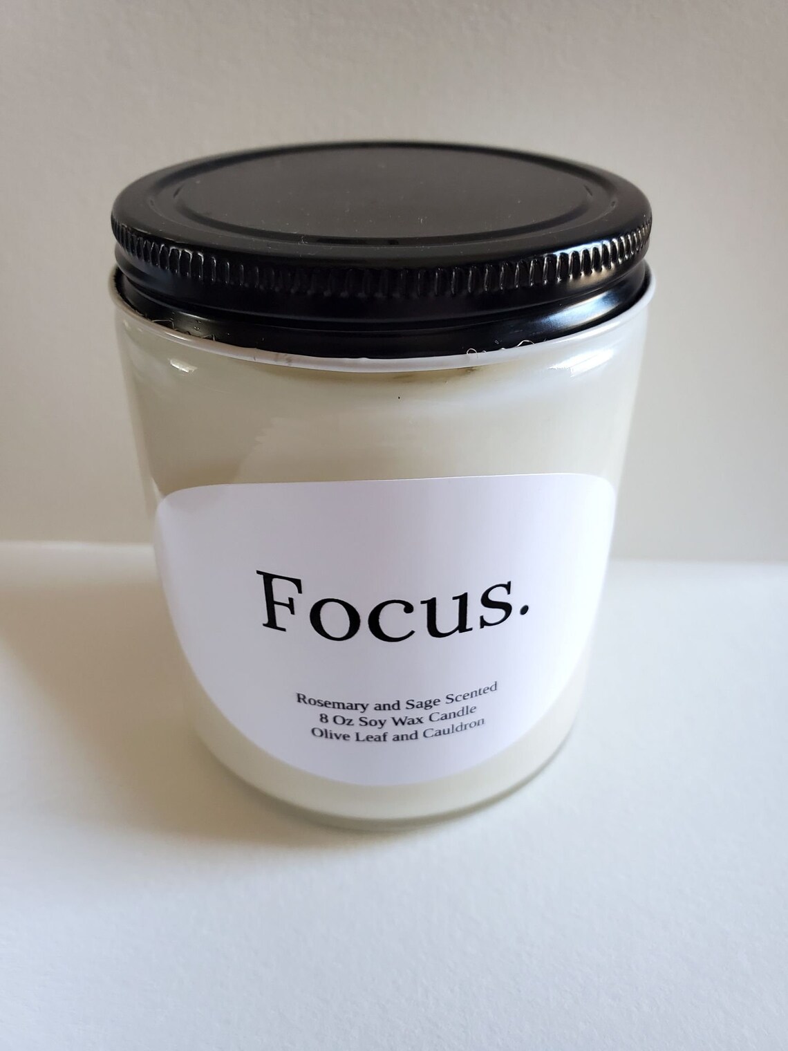 Focus candle 8 Oz Meditation Candle Intention Candle Etsy