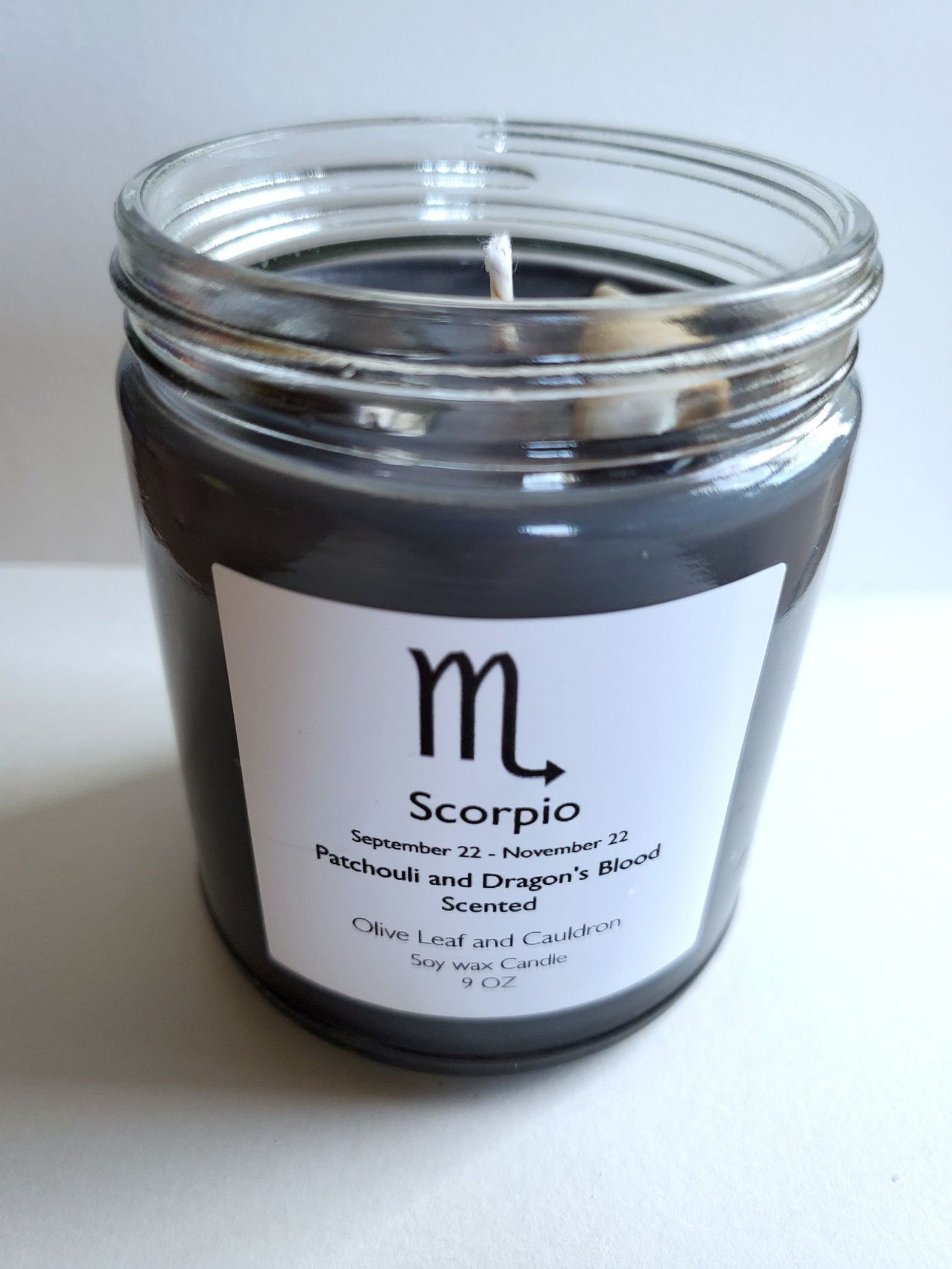 Scorpio Candle Zodiac Candles Witchcraft Supply Etsy