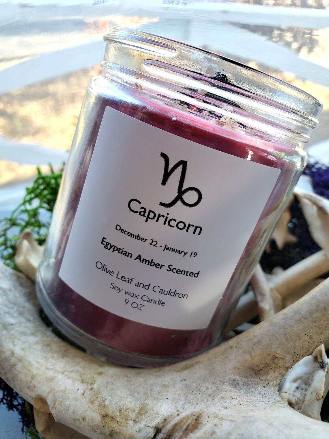 Capricorn Candle Zodiac Candles Intention Candle Etsy UK
