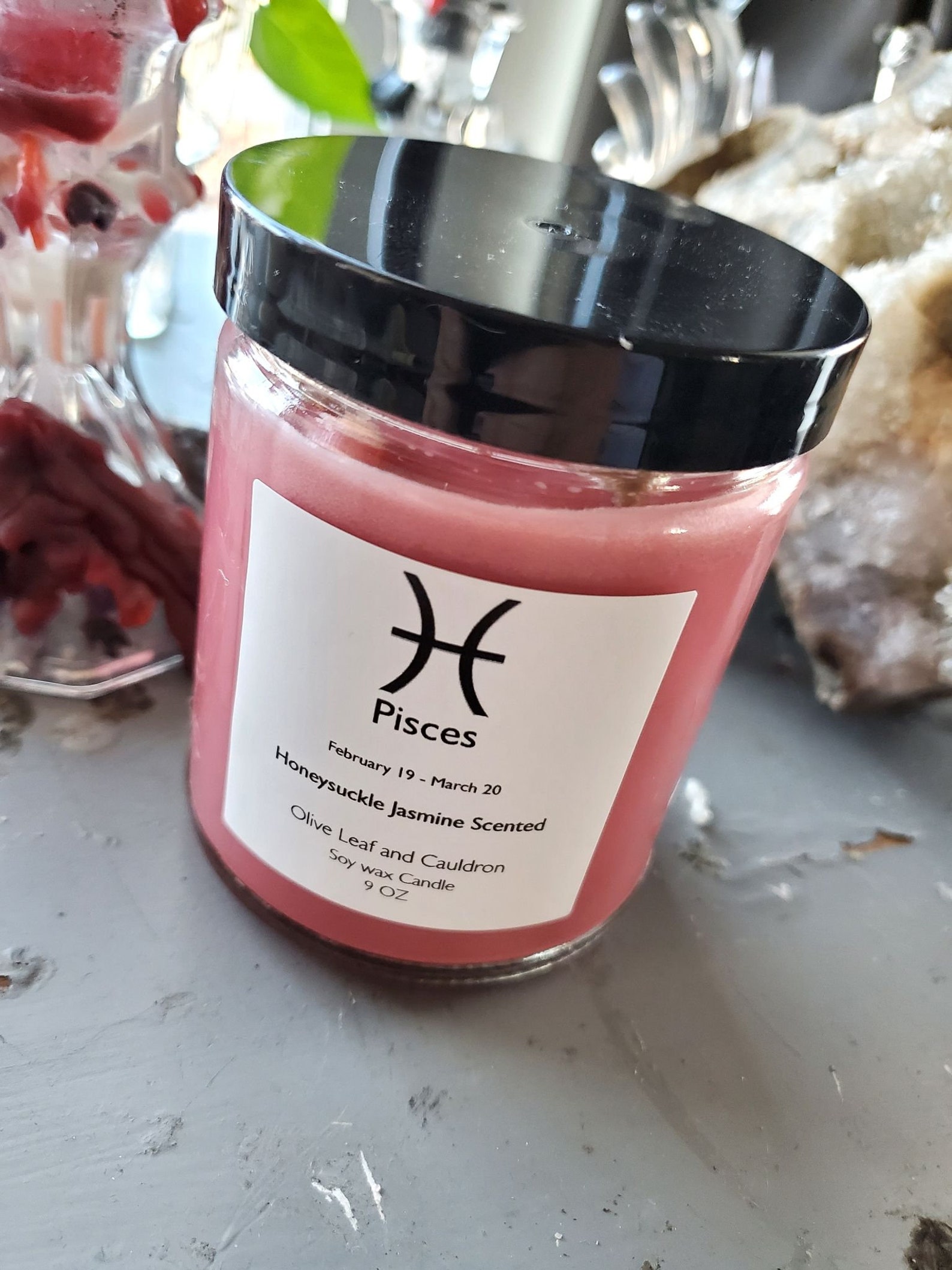 Pisces Candle Boho Candle Pisces Gift Spring Candle Etsy