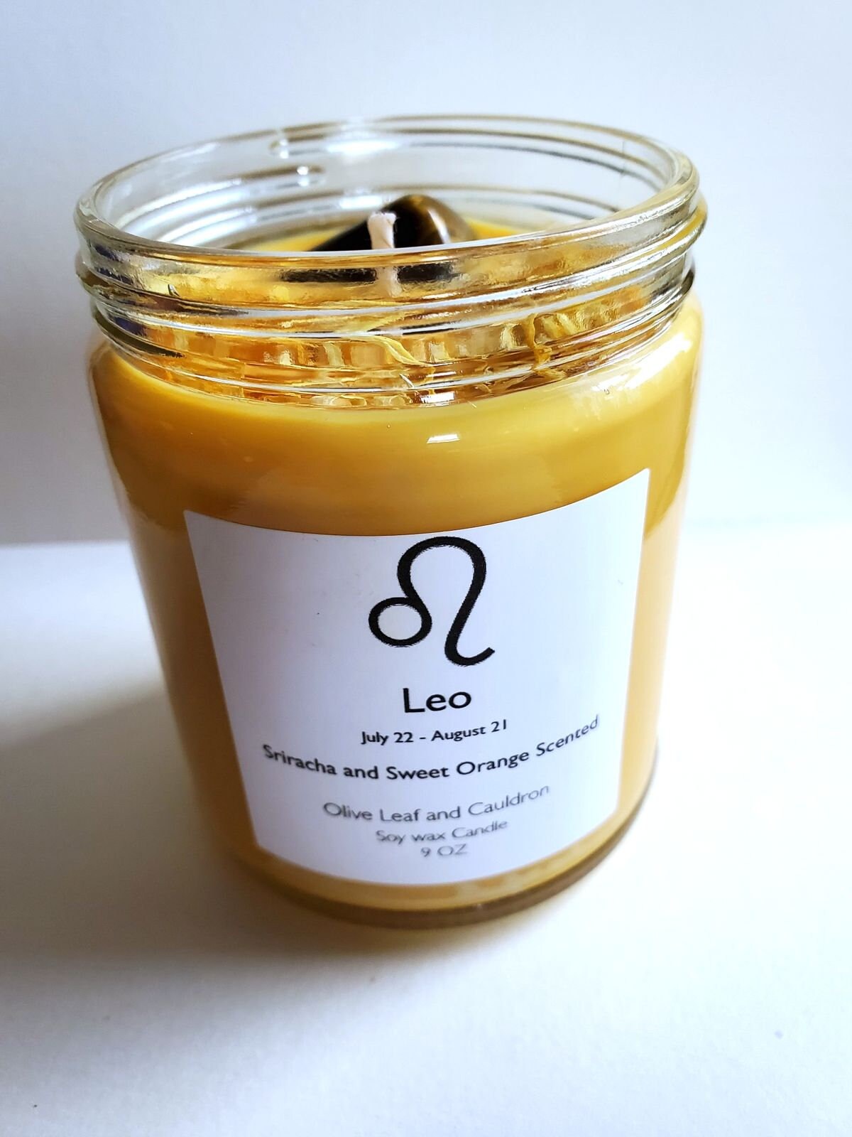 Leo Candle Zodiac Candles Witchcraft Supply Intention Etsy