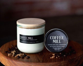 Coffee Mill | Soy Candle | Kitchen Candle | Coffee Candle | Farmhouse Candle