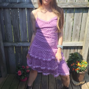Designer Y2K Vintage Dress by World Famous Betsey Johnson as worn by Adrianne Curry / Made in USA, M / Size 6-Size 12