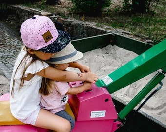 Kids Capy Dots Pink< gift, children, birthday, children's cap, baseball cap, children's day, Easter, sun protection, children's cappy, pink, pink