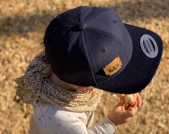 Baseball Cap Kids Dark Blue <Birthday, sun protection, gift, children, children's cap, children's cappy, children's day, baseball cap, cap, summer hat >