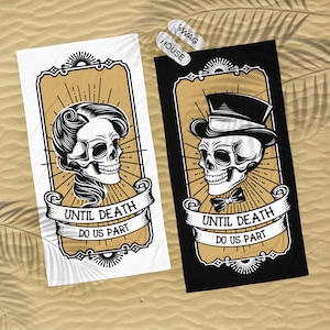 Personalized Honeymoon Beach Towels, Matching His and Hers