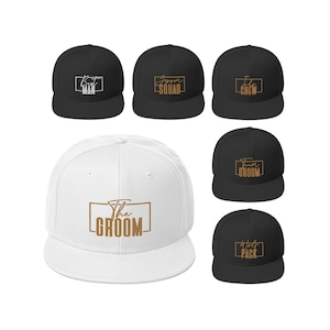 Embroidered Groomsmen Hats, Bachelor Party Hats