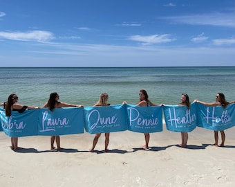 Personalisiertes Strandtuch, benutzerdefinierte Name Strandtuch