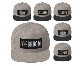 Embroidered Groomsmen Hats, Bachelor Party Hats