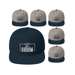 Embroidered Groomsmen Hats, Bachelor Party Hats