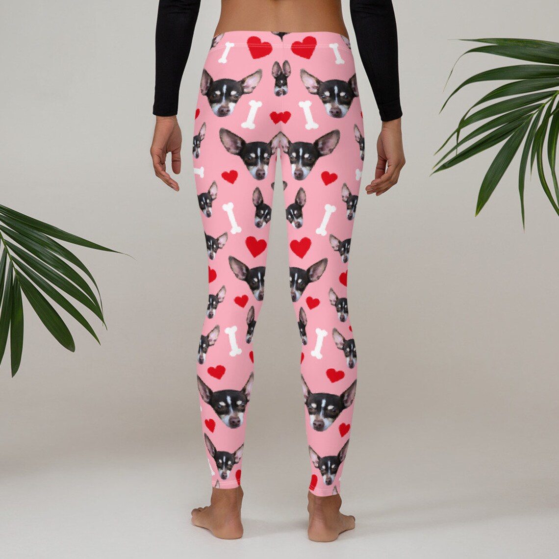 Pet Face Leggings Custom Face Funny Leggings Personalized Etsy