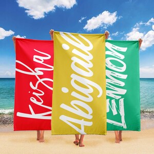 Personalized Name Beach Towel