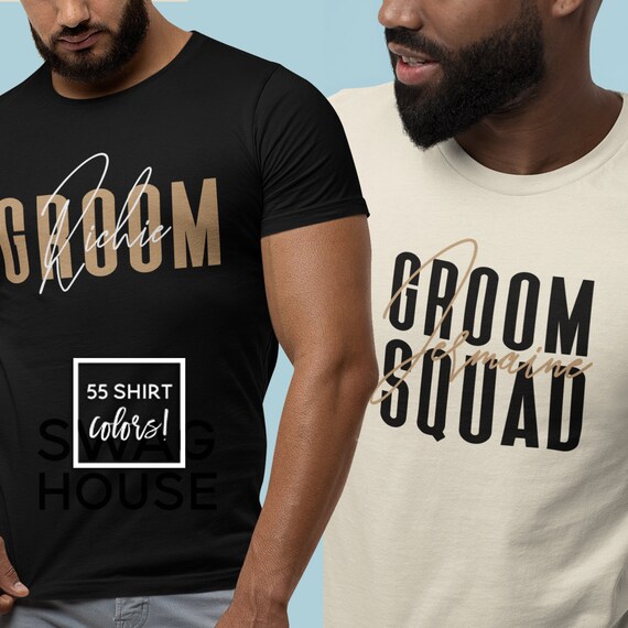 Personalized Groomsmen T-shirts, Bachelor Party T-shirts, Size XS - 5XL