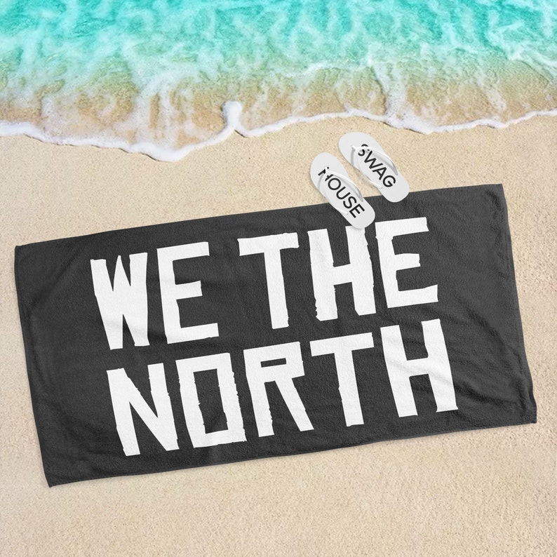 We The North Beach Towel Toronto Raptors Basketball Nba Vacation Matching Towels Personalized Gifts Guys Trip Bachelor Trip The 6ix