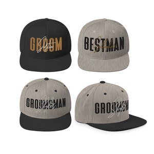Custom Embroidered Groomsmen Hats, Bachelor Party Hats
