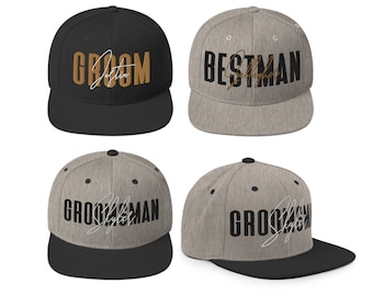 Custom Design Groomsmen Hats, Bachelor Party Hats