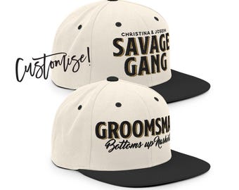 Personalized Bachelor Party Hats, Vintage Style Groomsmen Hats