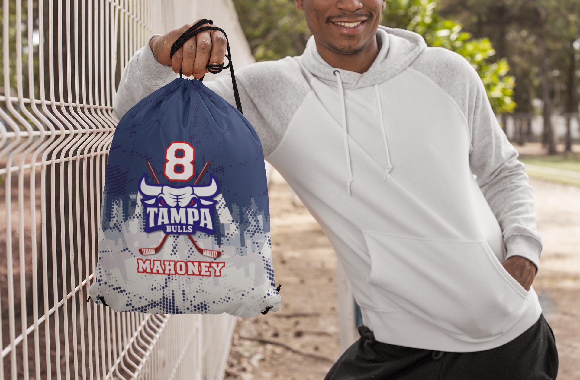 Personalized Drawstring Bag, Custom Design Bag for Sports Teams - Etsy