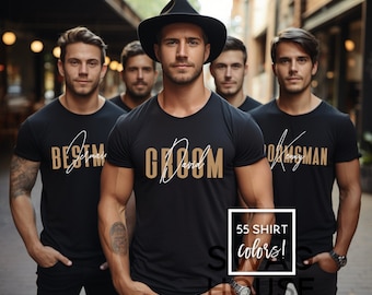 Personalized Groomsmen T-shirts, Bachelor Party T-shirts, Size XS - 5XL