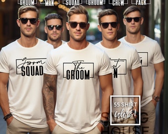 Personalized Groomsmen T-shirts, Bachelor Party T-shirts, Size XS - 5XL
