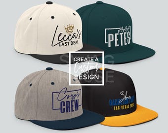 Custom Design Groomsmen Hats, Personalized Hats for Bachelor Party