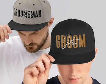 Personalized Groomsmen Hats, Embroidered Bachelor Party Hats