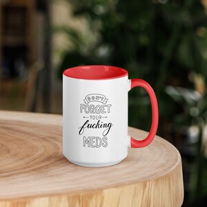 Medication Reminder Mug with Color Inside