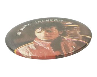 Michael Jackson Thriller Red Jacket Vintage Pin Pinback 2