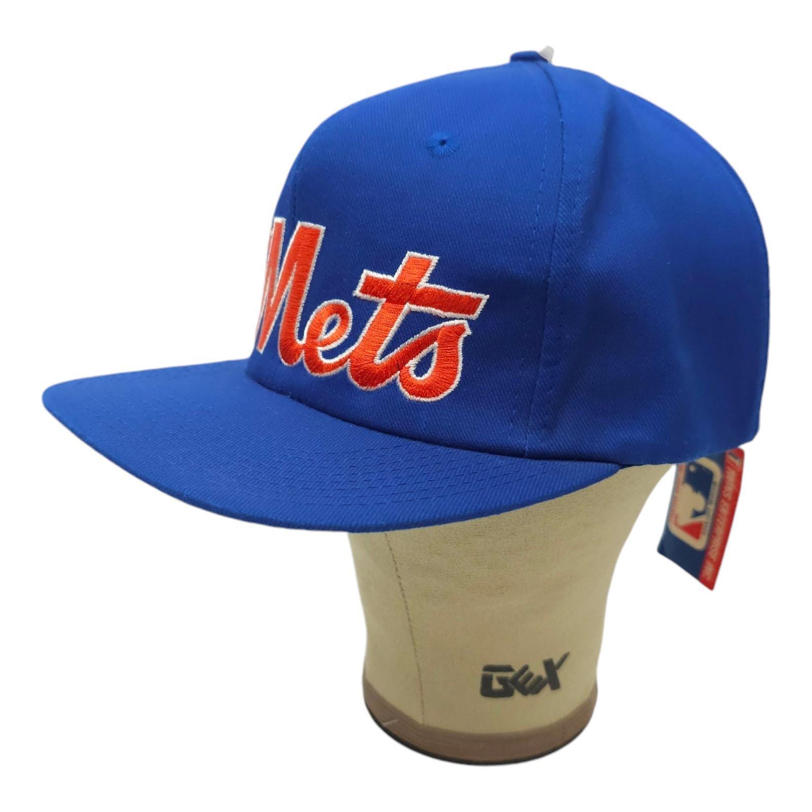 New York Mets Script Snapback Cap Vintage 90s MLB Twins