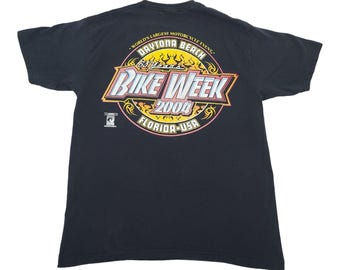 Daytona Beach Bike Week 63 Years Vintage 2004 T Shirt Size M Short