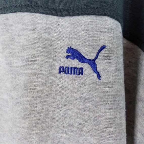 Vintage 80s Puma Full Zip Sweatshirt Jacket Mens … - image 3