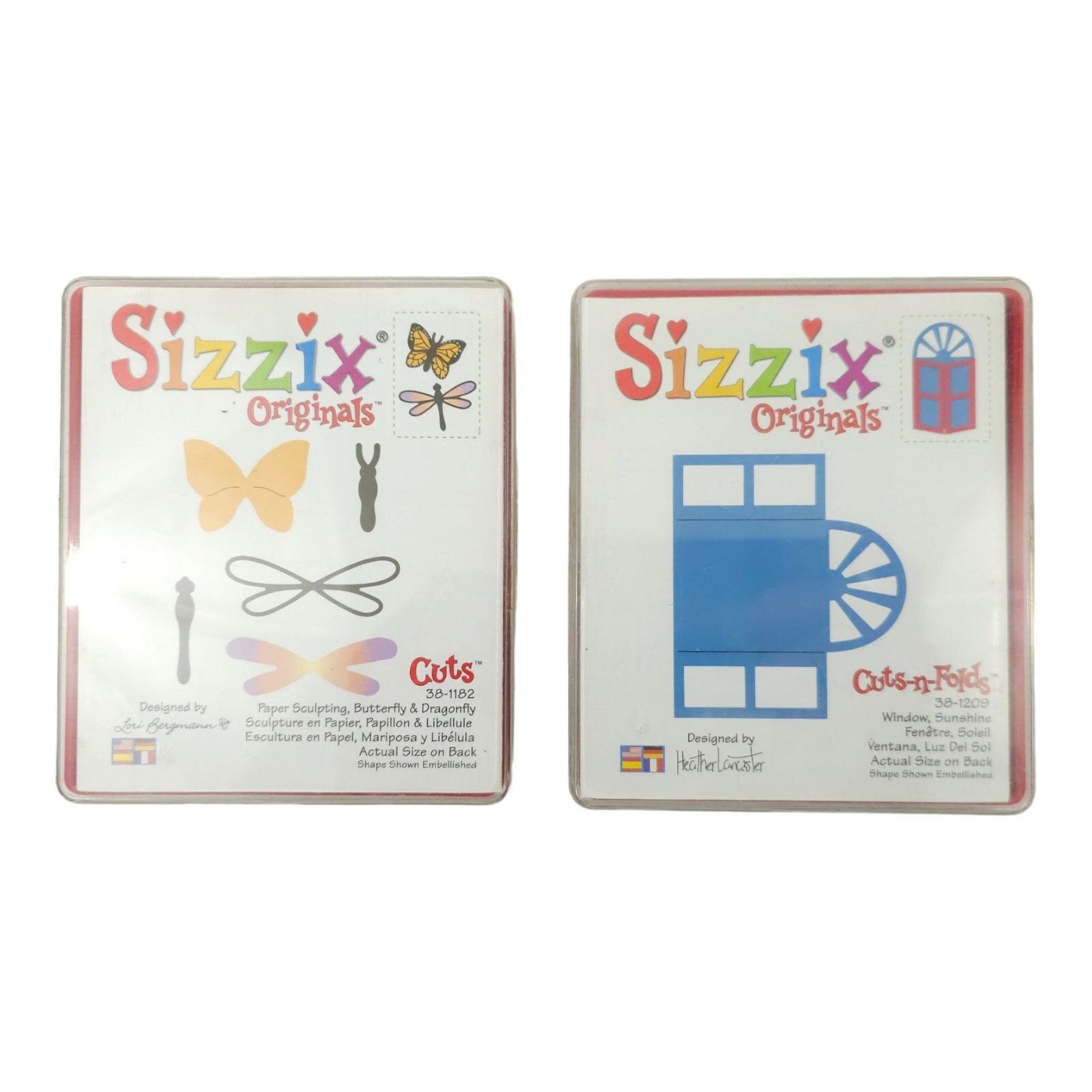 Sizzix Originals Large Red Die Lot 38-1182 Butterfly
