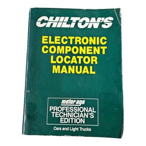 Chiltons Electronic Component Locator Manual 1991 - 93 Cars Light Trucks 8545
