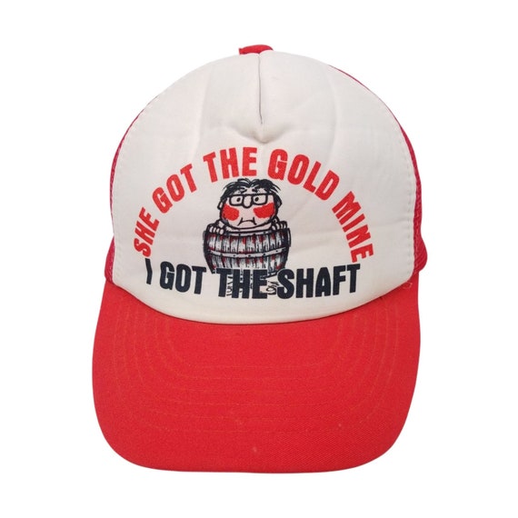 Vintage Snapback Trucker Cap Hat Foam Mesh She Go… - image 1