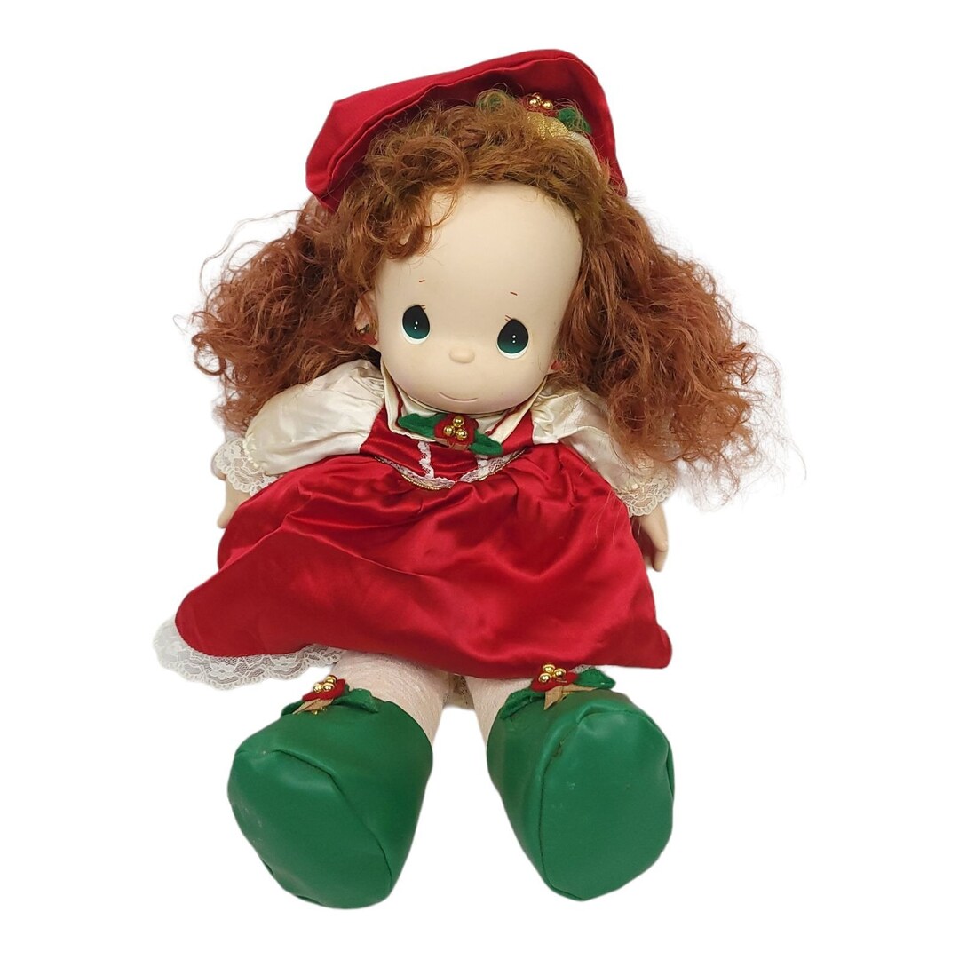 Vintage 1999 Precious Moments Christmas Doll Holly QVC Exclusive