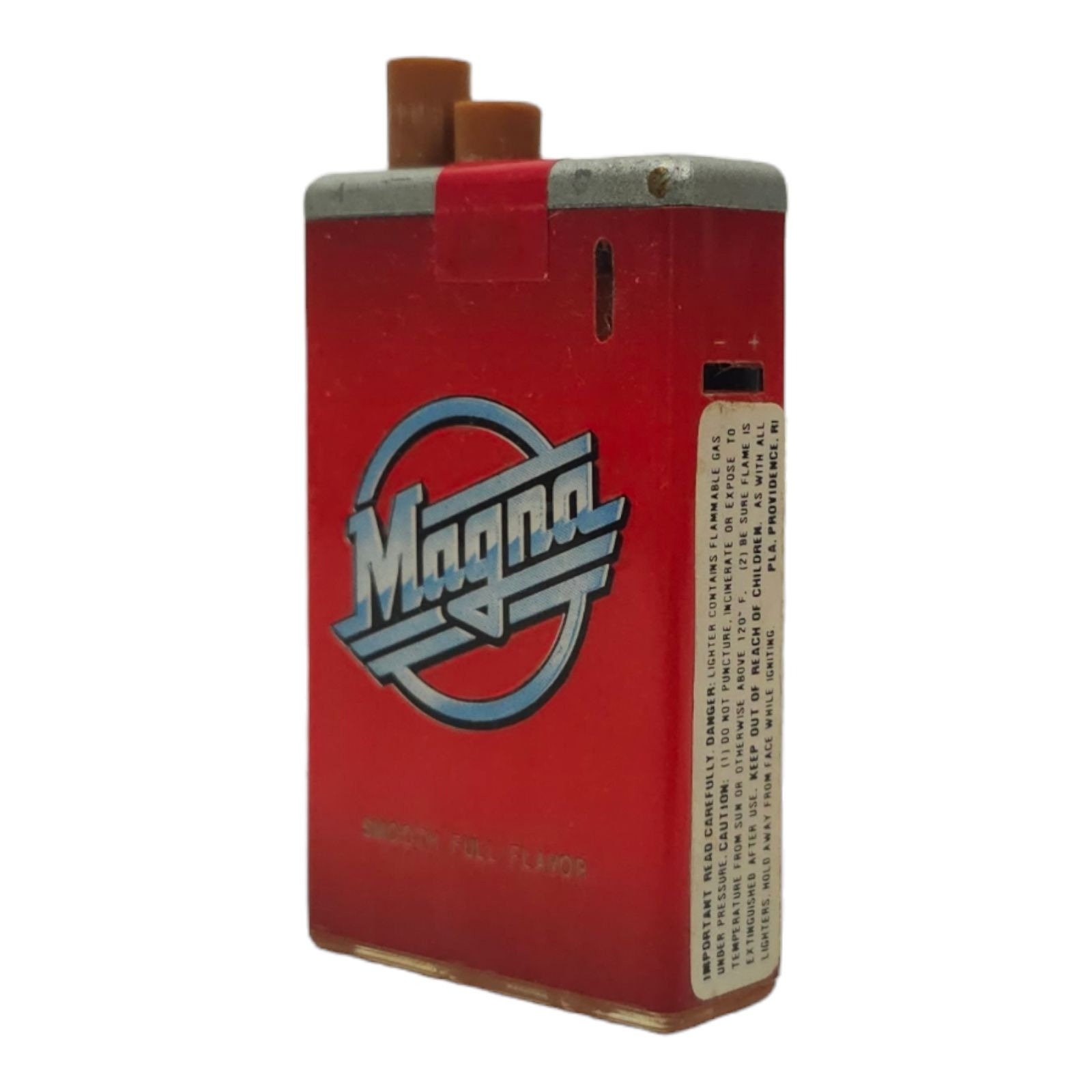 Vintage Magna Cigarette Metal Lighter Advertising Novelty