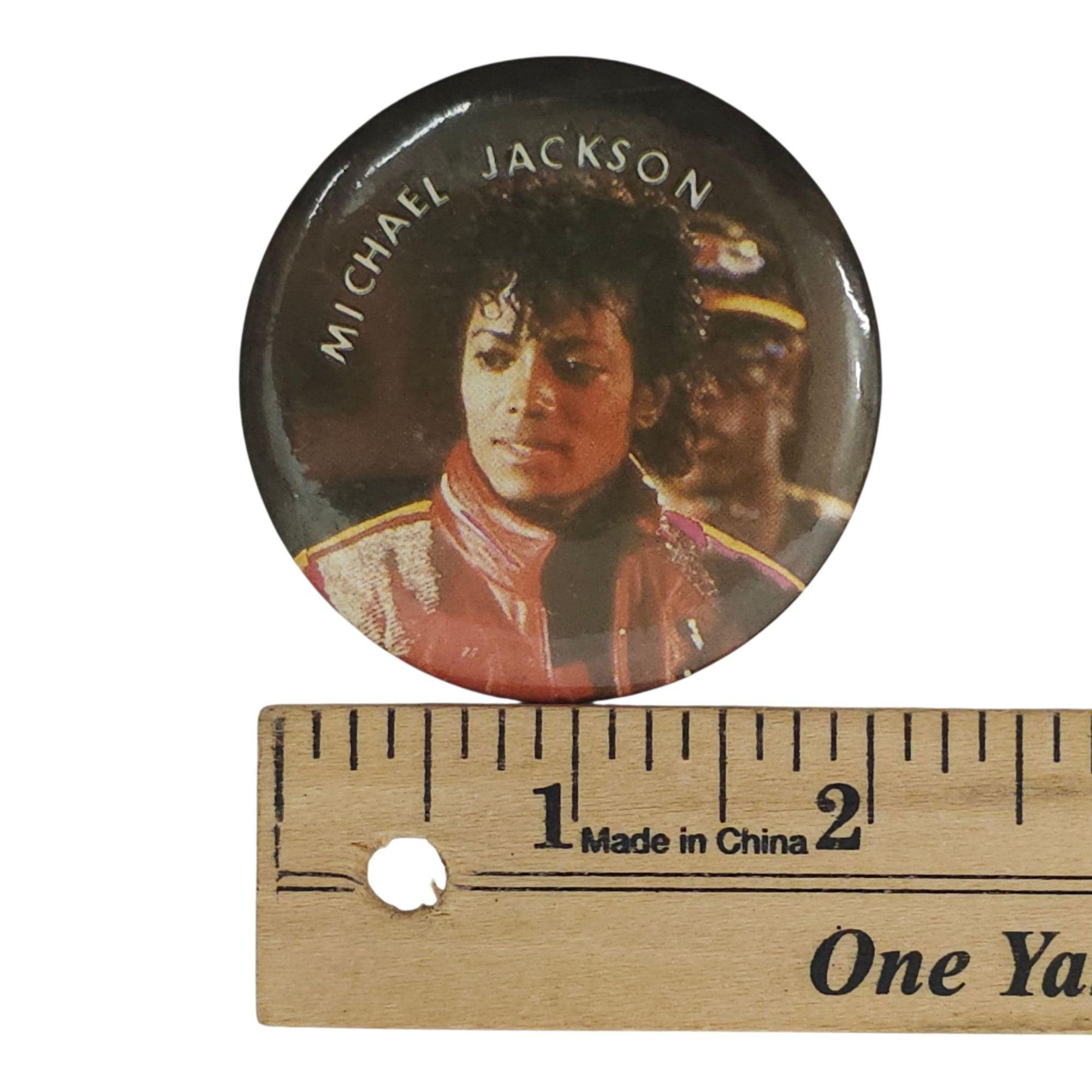 Michael Jackson Thriller Red Jacket Vintage Pin Pinback 2